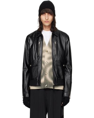 Mackage Chance Leather Jacket - Black