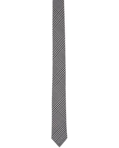 Thom Browne Black & White Classic Tie