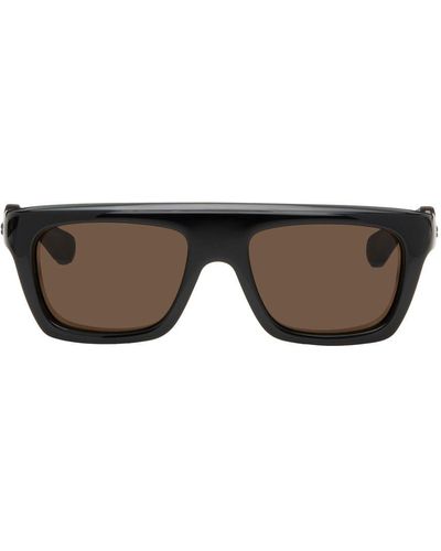 Bottega Veneta Black & Brown Mitre Sunglasses