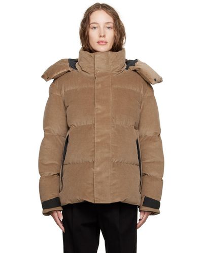 Zegna Quilted Down Jacket - Brown