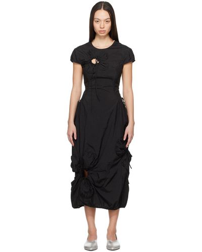 JKim Flower Maxi Dress - Black