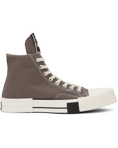 Rick Owens Baskets turbodrk chuck 70 grises édition converse