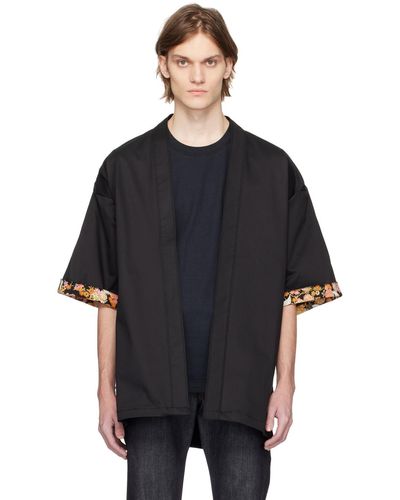 Naked & Famous Nakedfamous Denim Ssense Exclusive Haori Jacket - Black