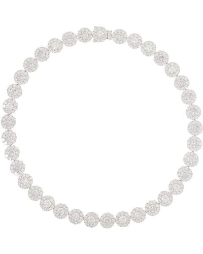 Hatton Labs Xl Daisy Tennis Chain Necklace - Metallic