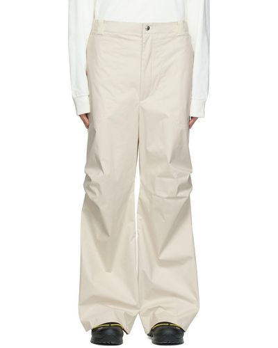 Moncler Genius Pantalon ample blanc cassé - 2 moncler 1952 - Neutre