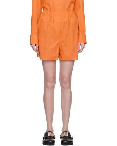 Frankie Shop Orange Lui Shorts