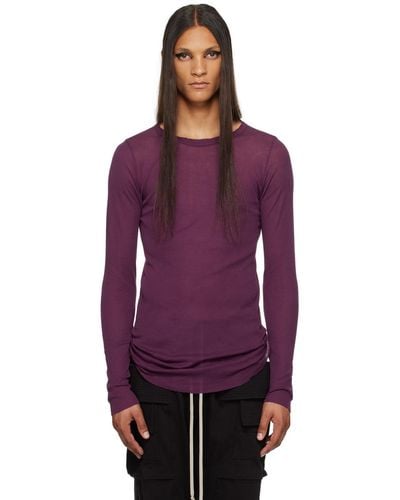 Rick Owens Ssense Exclusive Kembra Pfahler Edition Long Sleeve T-shirt - Purple