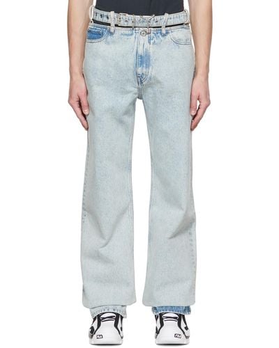 Y. Project Y-belt Jeans - Blue