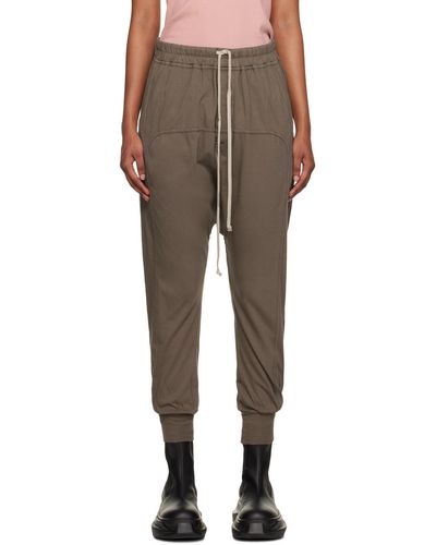 Rick Owens Gray Extended Lounge Pants - Black