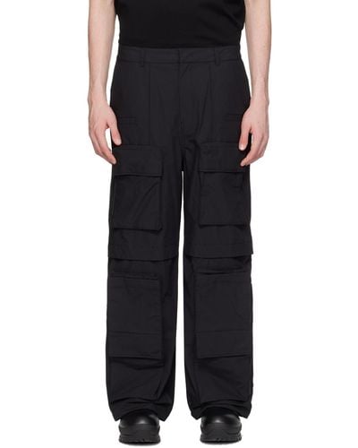 Juun.J Vented Cargo Pants - Black