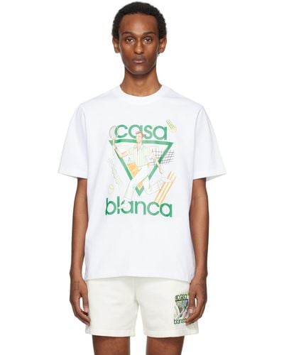 Casablancabrand T-shirt blanc à logo le jeu exclusif à ssense