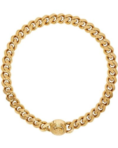 Versace Gold Medusa Necklace - Metallic