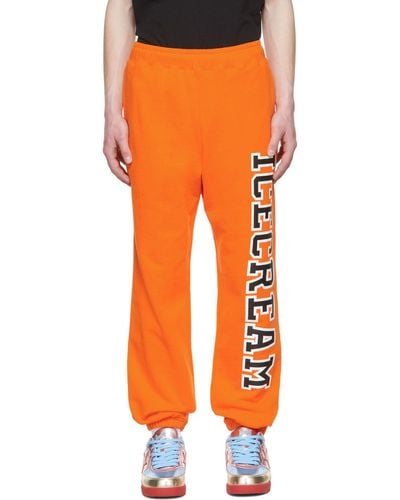 ICECREAM Pantalon de survêtement en coton - Orange