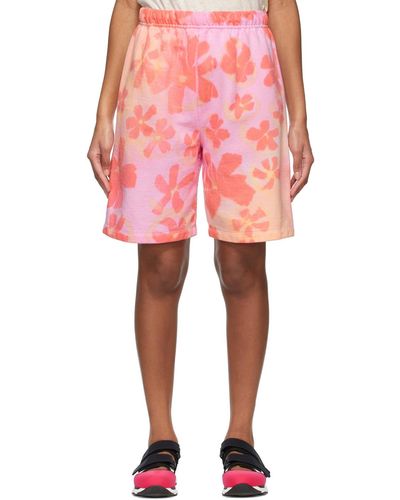 Collina Strada Ssense Exclusive Flower Patch Shorts - Pink