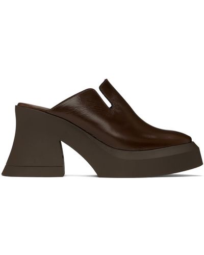 Miista Chaussures à talon bottier otavia brunes - Noir