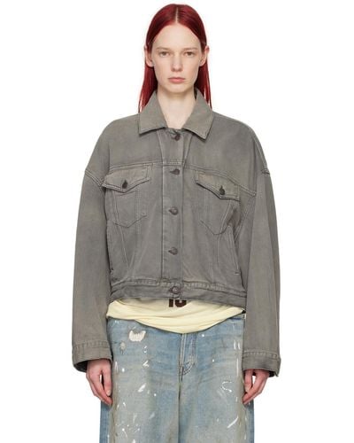 Acne Studios Relaxed Denim Jacket - Black