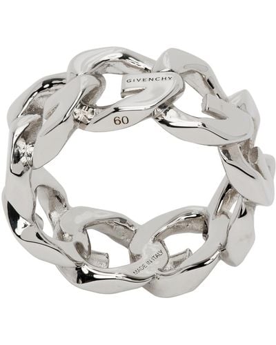 Givenchy Silver G Ring - Metallic