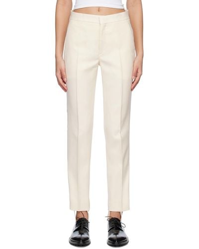 Wardrobe NYC Off- Tuxedo Trousers - White