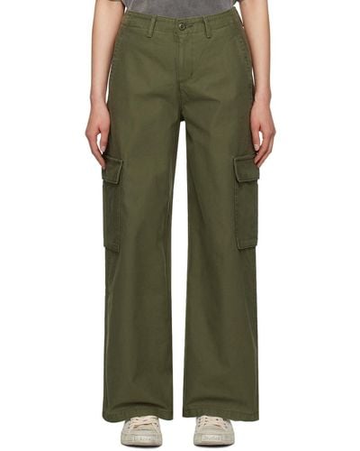 Levi's Pantalon cargo ample kaki - premium - Vert