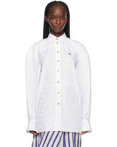Vivienne Westwood Chemise football blanche