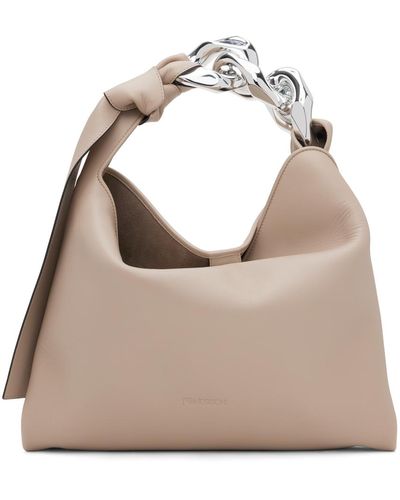 JW Anderson Petit sac à bandoulière à chaîne - Marron