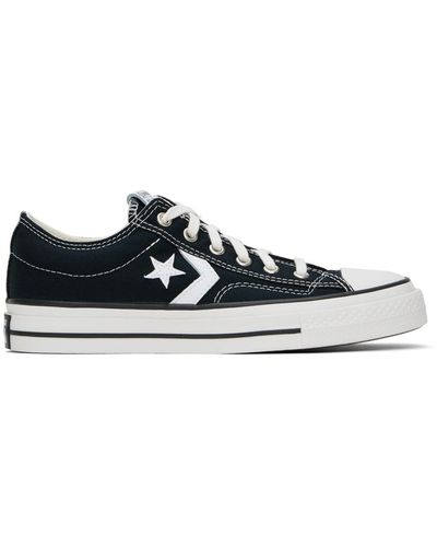 Converse star player outlet ox plimsolls in black