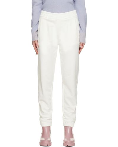 Moncler White Cotton Lounge Pants