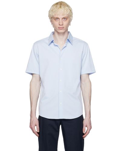 Theory Blue Irving Shirt - White