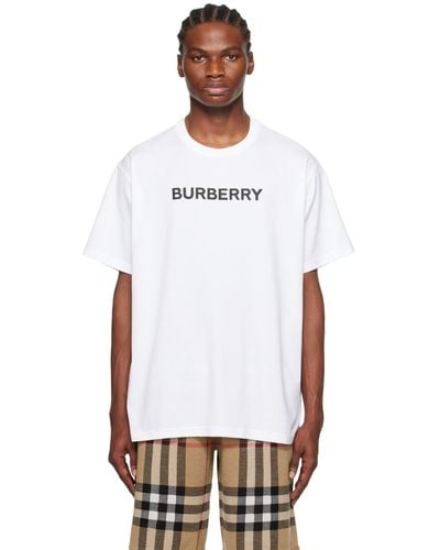 Burberry ハリストン コットンtシャツ - ホワイト
