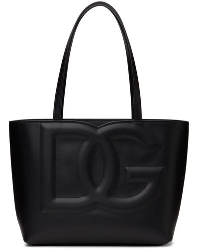 Dolce & Gabbana Petit cabas noir à logo dg