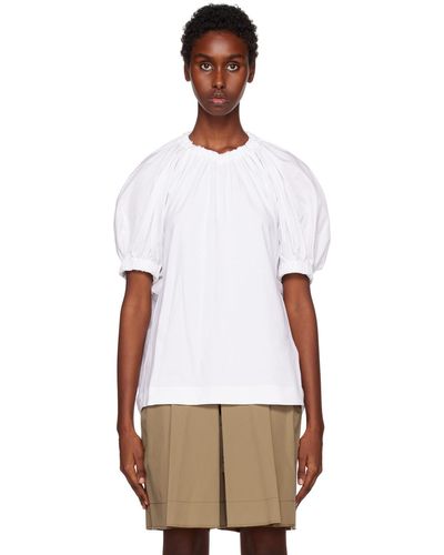 3.1 Phillip Lim Puff Sleeve T-shirt - White