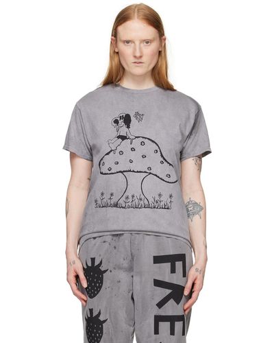 WESTFALL T-shirt mushroom snoppy gris - Multicolore