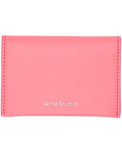 Acne Studios Pink Folded Card Holder