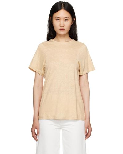 Totême Toteme Beige Monogram T-shirt - Natural