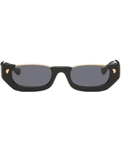 Nanushka Zorea Half-moon Sunglasses - Black