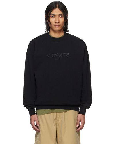 VTMNTS Embroide Sweatshirt - Black