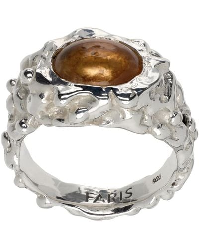 Faris Roca Eye Ring - Metallic