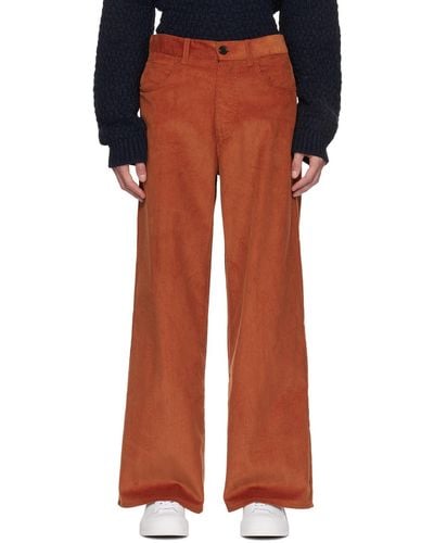 Marni Orange Flared Trousers - Multicolour