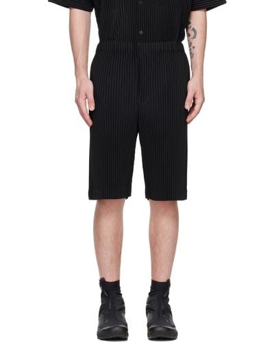 Homme Plissé Issey Miyake Short monthly color may noir
