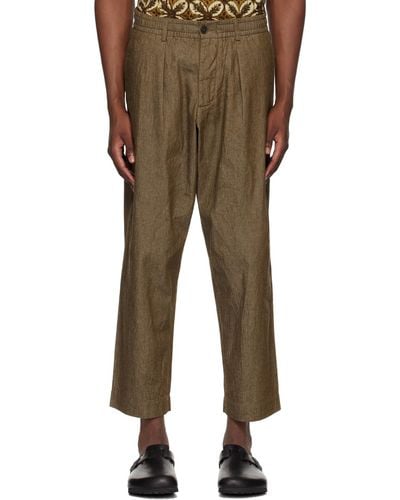 Universal Works Oxford Trousers - Brown