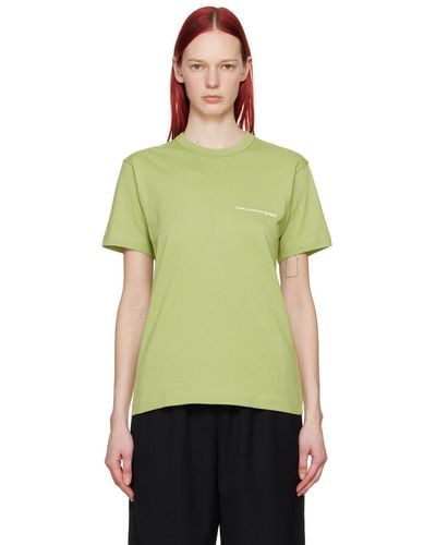 Comme des Garçons Khaki Printed T-Shirt - Green