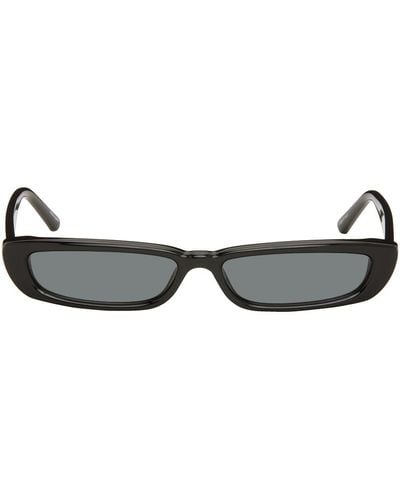 The Attico Black Linda Farrow Edition Thea Sunglasses