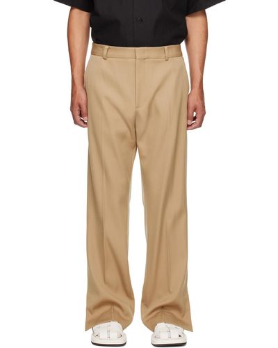 RECTO. Flare Trousers - Natural