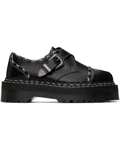 Dr. Martens Chaussures à boucle gothic americana noires à plateforme