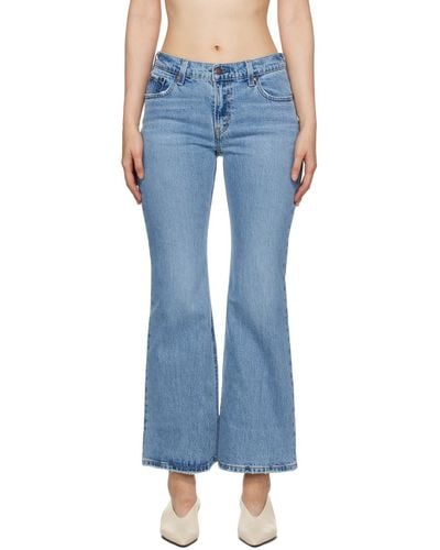 Levi's Blue Middy Ankle Flare Jeans