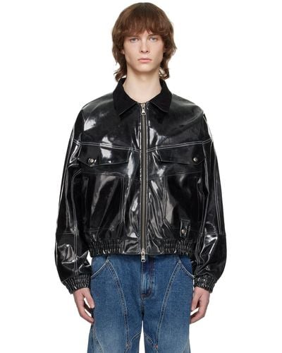 ANDERSSON BELL Ortega Faux-leather Jacket - Black
