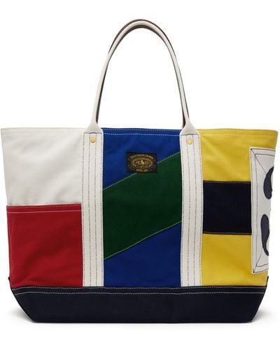 Polo Ralph Lauren Patchwork Canvas Tote - Yellow