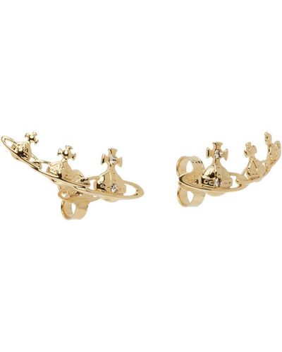 Vivienne Westwood Gold Candy Earrings - Black