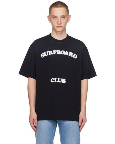 Stockholm Surfboard Club Stockholm (surfboard) Club プリント Tシャツ - ブラック