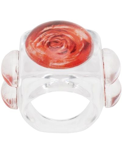 La Manso Bague iconic rose rouge édition tetier bijoux